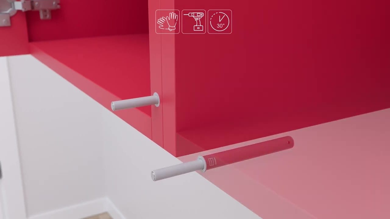 Cricchetto a scatto regolabile da incasso